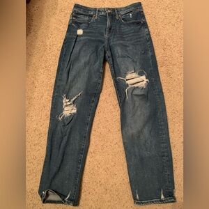 Express mid rise boyfriend jeans!